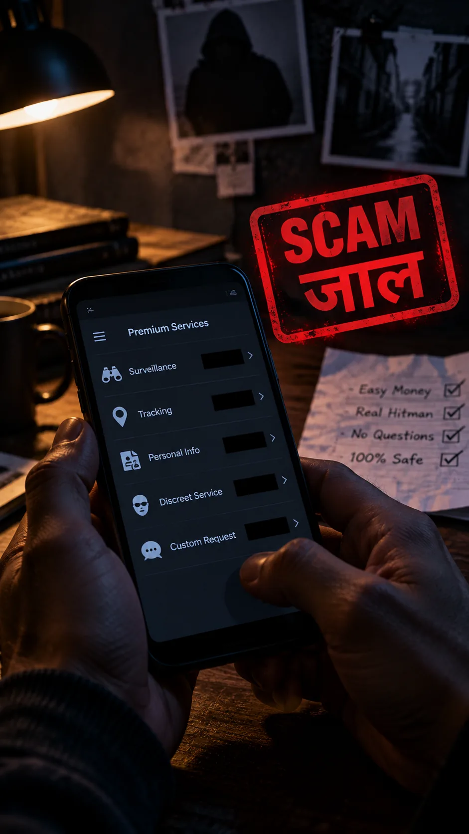 फिल्मी किलर का पोस्टर एक तरफ, ठगी और पुलिस स्टिंग का सच दूसरी तरफ