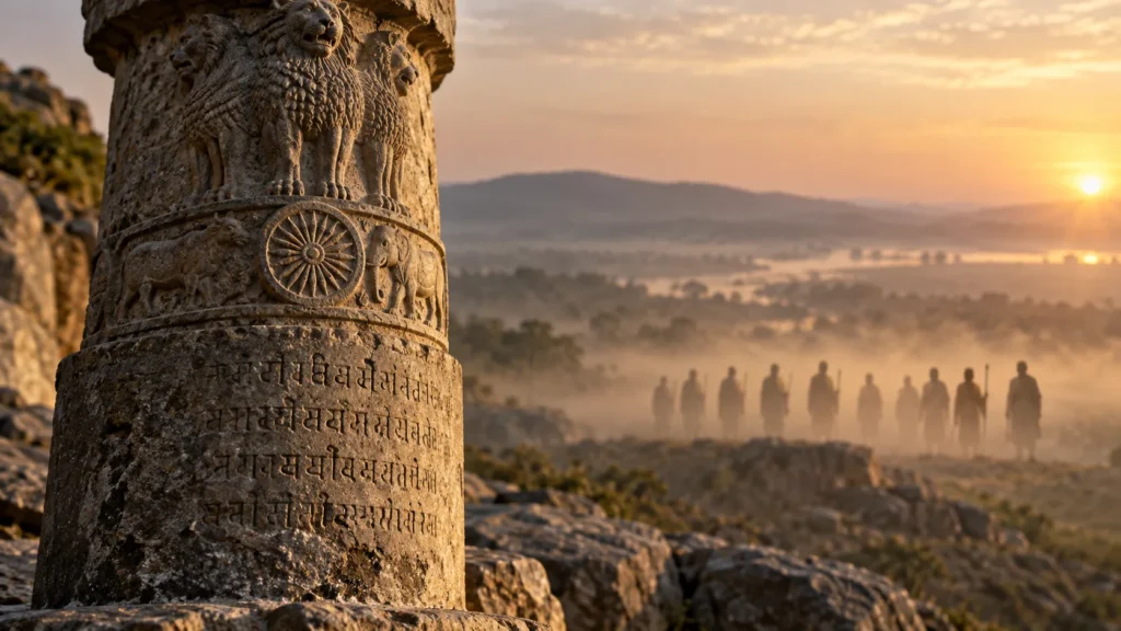Public stone, private myth: Ashoka’s edicts do not name the Nine Unknown Men