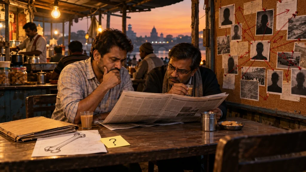 रहस्य अधूरा कागज़ होता है, षड्यंत्र सिद्धांत पहले खलनायक चुन लेता है
