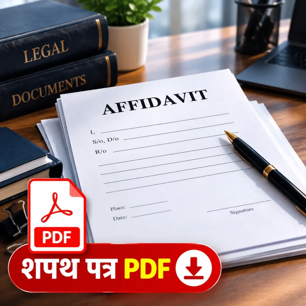 Affidavit Format PDF Free Download Hindi English