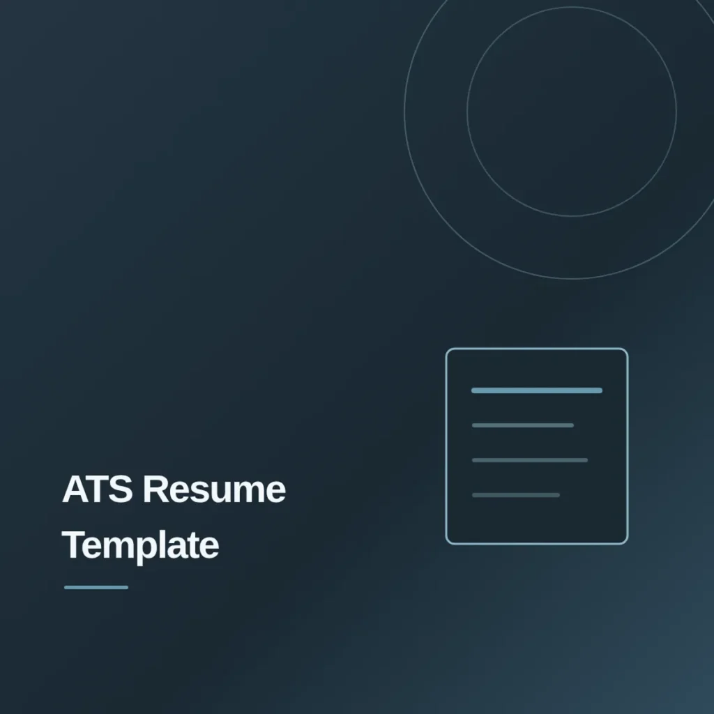 ATS-Friendly Resume Template PDF Download