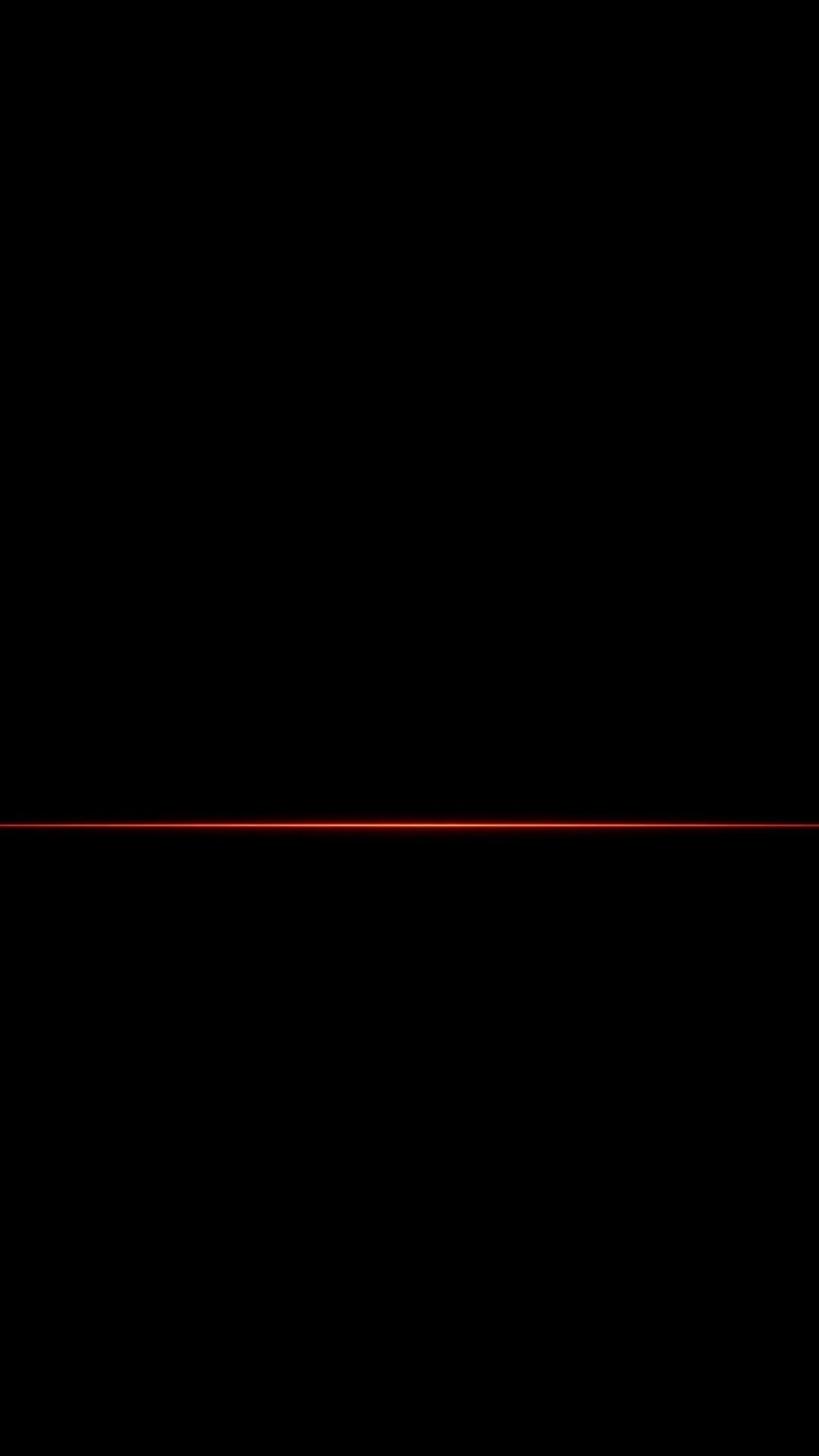 एक लाल लकीर — मिनिमल AMOLED वॉलपेपर।