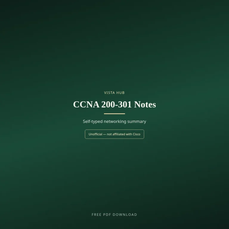 CCNA 200-301 Notes PDF Download