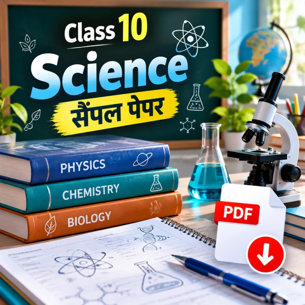 कक्षा 10 साइंस सैंपल पेपर PDF डाउनलोड