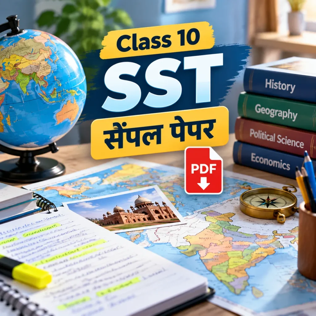 कक्षा 10 SST सैंपल पेपर PDF डाउनलोड