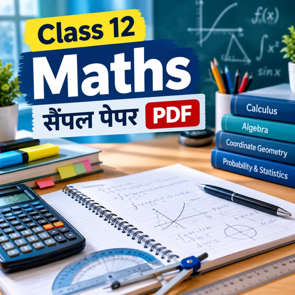 कक्षा 12 मैथ्स सैंपल पेपर PDF डाउनलोड