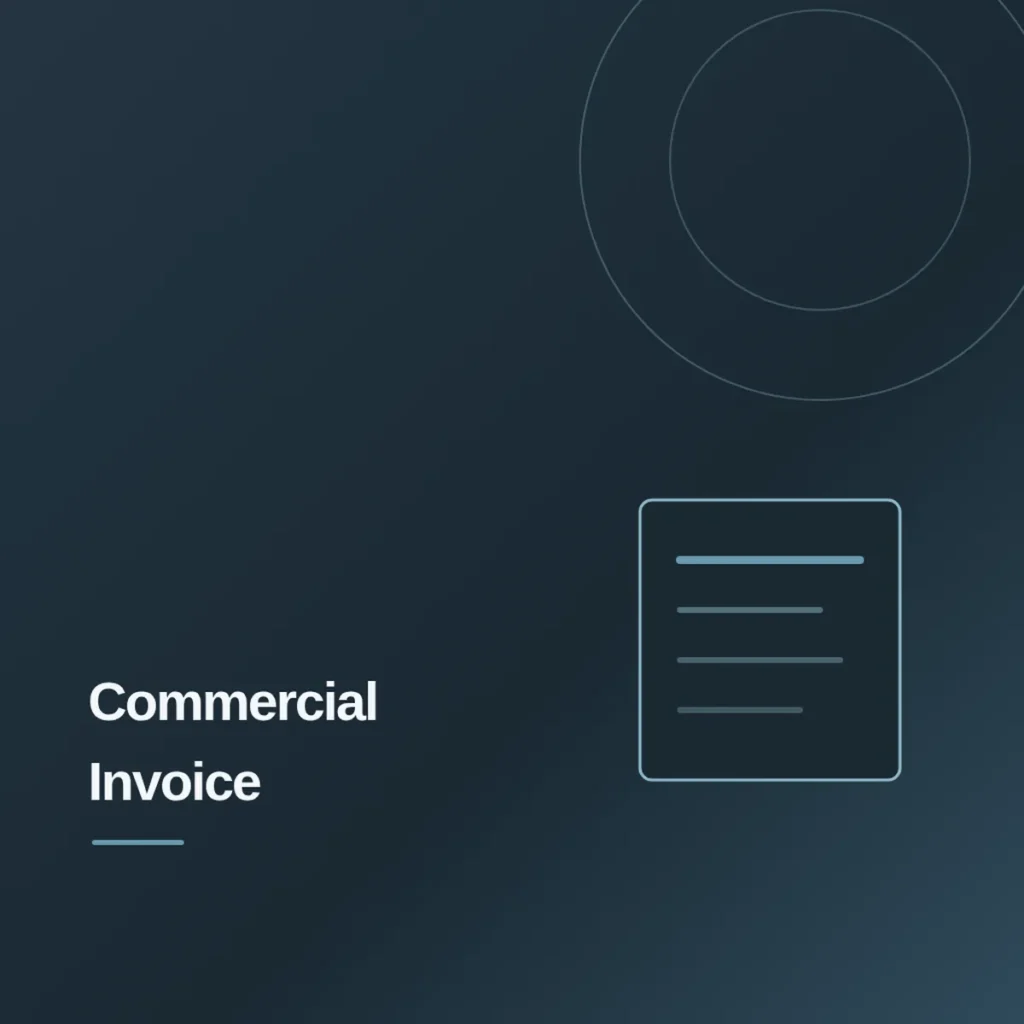 Commercial Invoice Format PDF Download