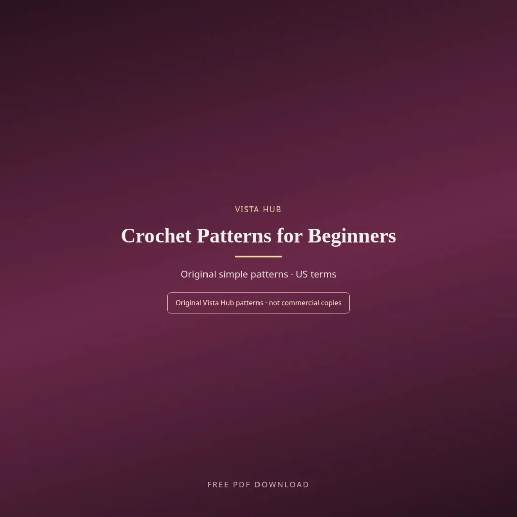Crochet Patterns for Beginners PDF Download