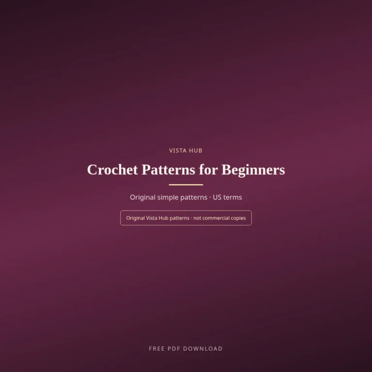 Crochet Patterns for Beginners PDF Free Download