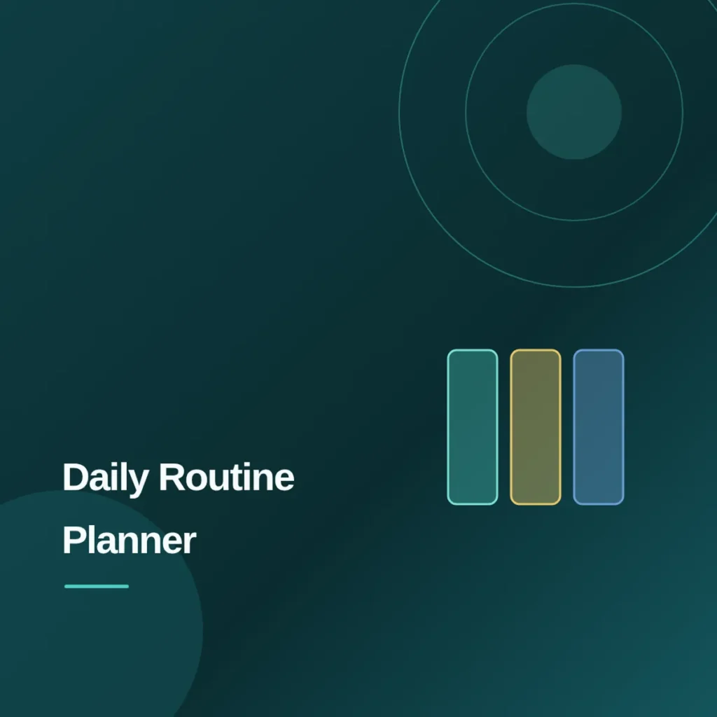 Daily Routine Planner A4 PDF Download
