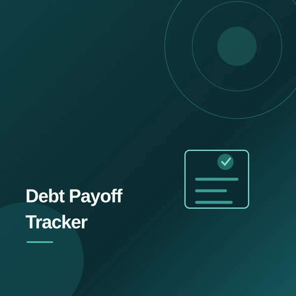Debt Payoff Tracker Printable PDF Download