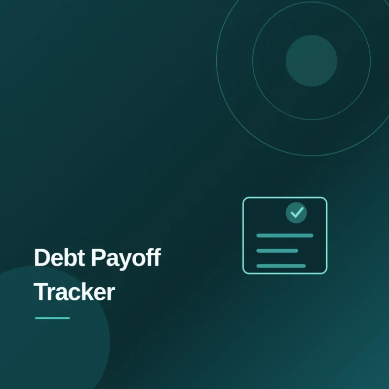 Debt Payoff Tracker Printable PDF Download