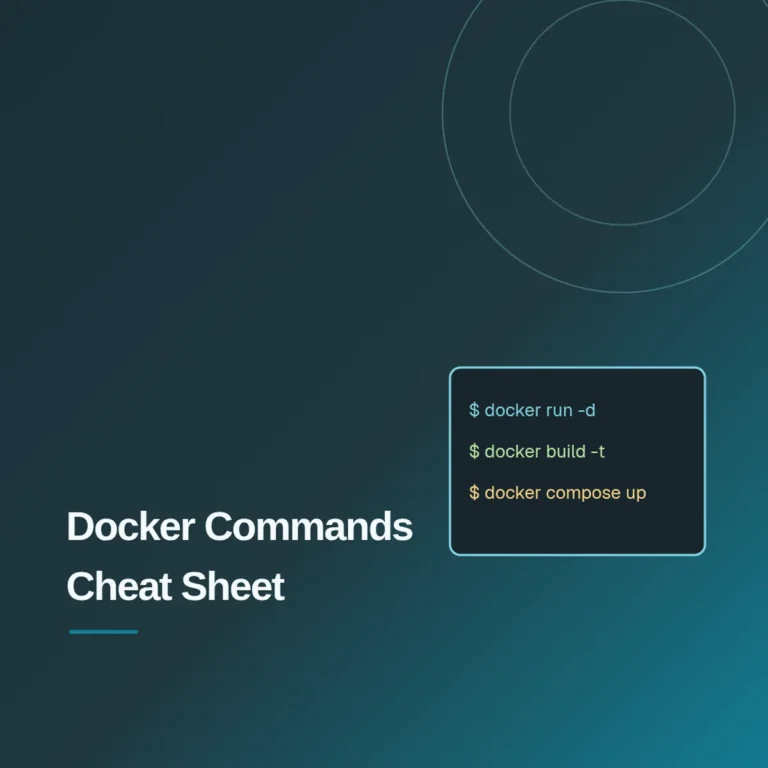 Docker Commands Cheat Sheet PDF Download