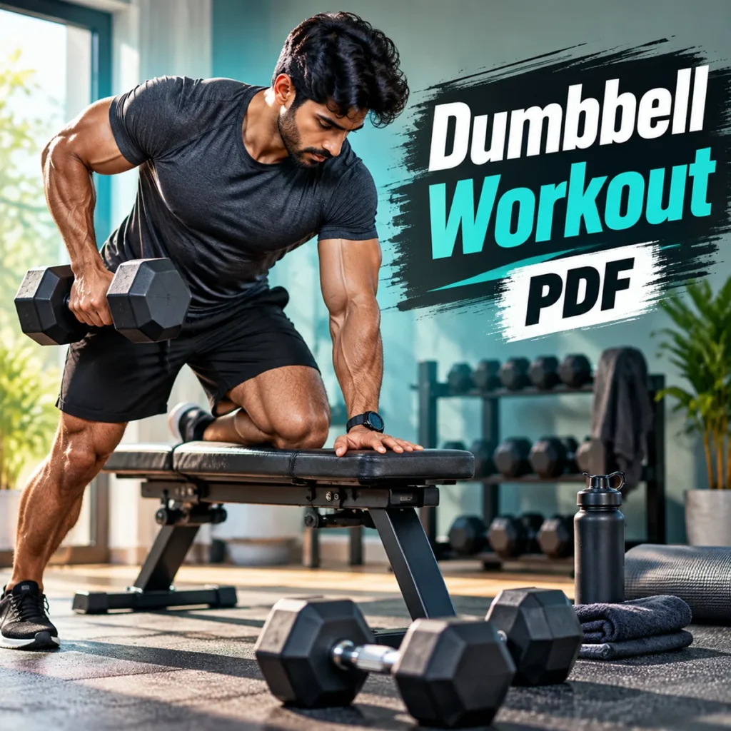 Dumbbell-Only 4-Day Workout Routine PDF Download