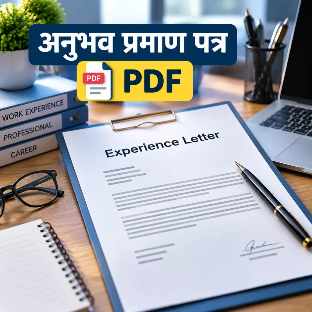 Experience Letter Format PDF Free Download Hindi English