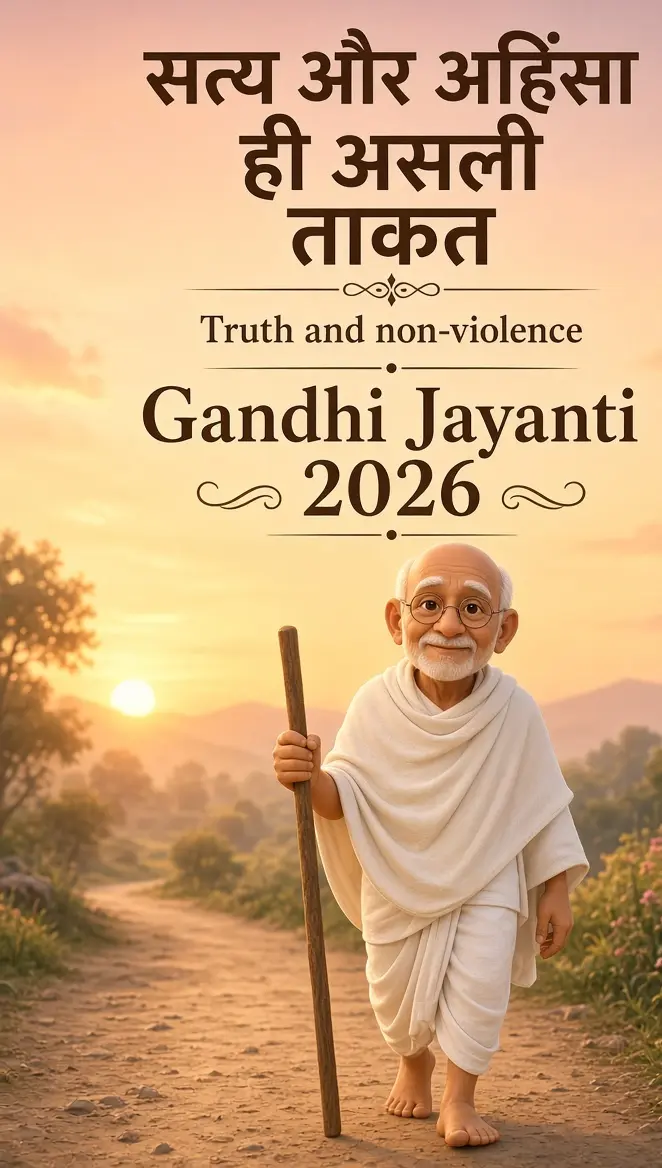 सत्य और अहिंसा ही असली ताकत।