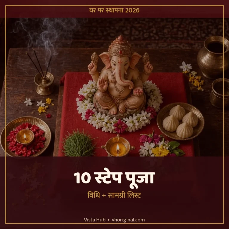 घर पर गणेश स्थापना पूजा विधि 2026
