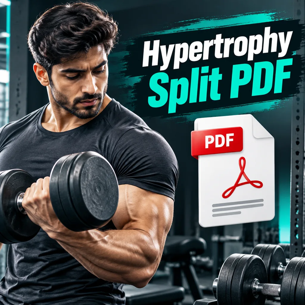 Hypertrophy 4-Day Split Workout Program PDF Download