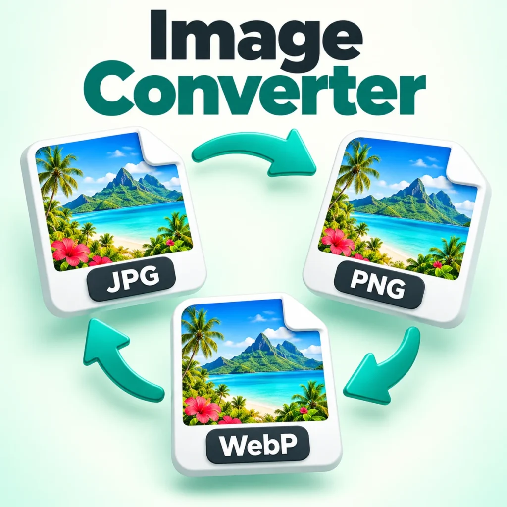 JPG, PNG और WebP फोटो Convert करें