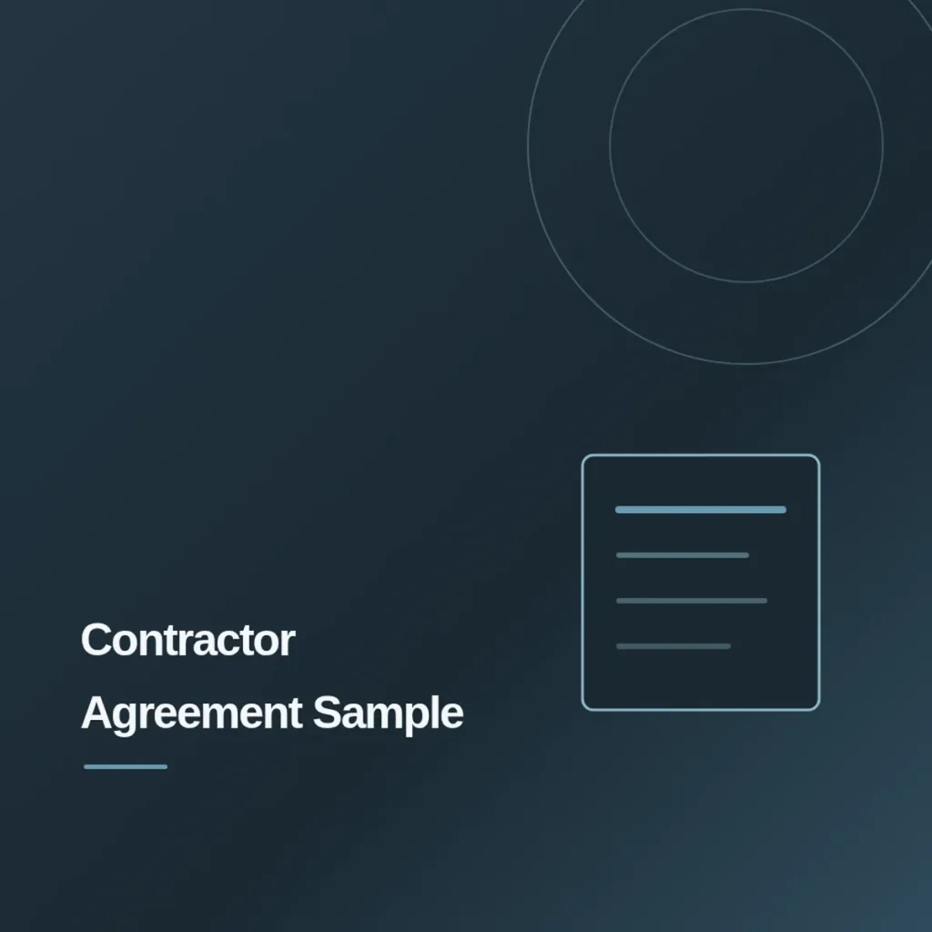 Independent Contractor Agreement PDF Download