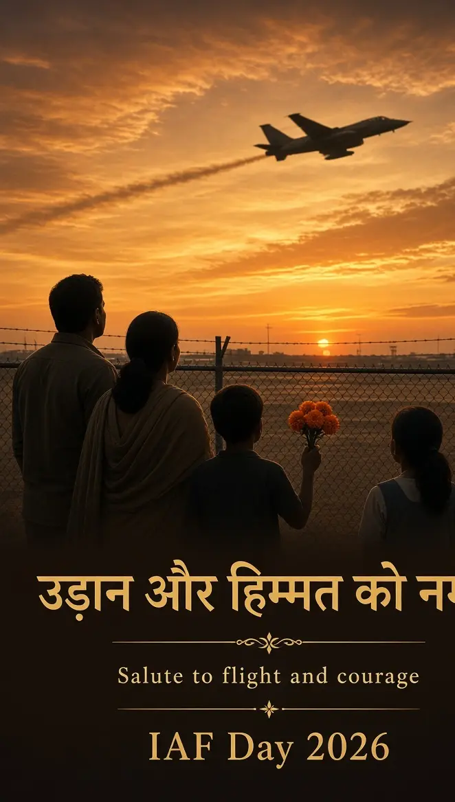 उड़ान और हिम्मत को नमन — वायु सेना दिवस 2026