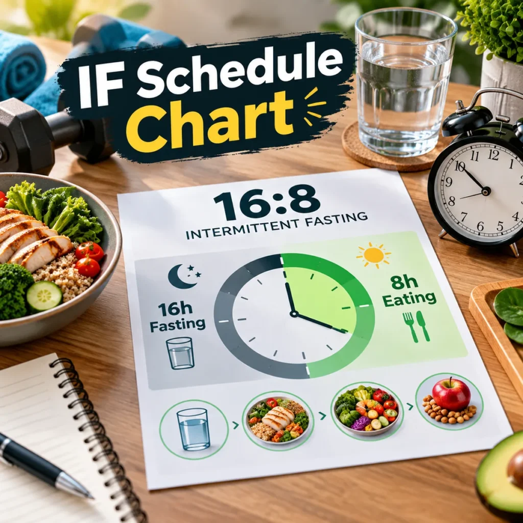 Intermittent Fasting 16:8 Chart PDF Download