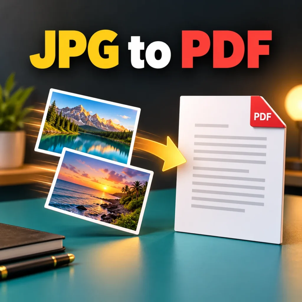 JPG से A4 PDF: Margin के साथ या बिना