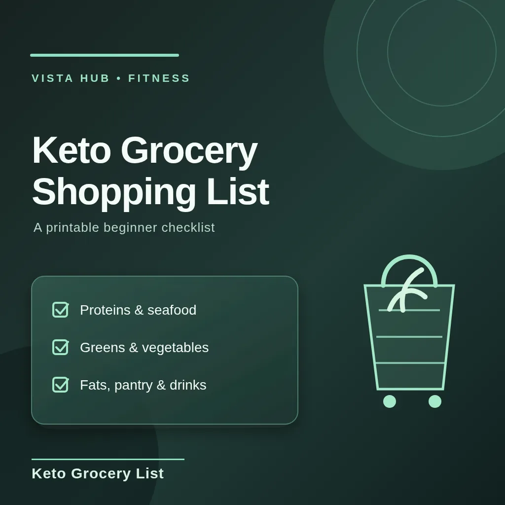Keto Grocery Shopping List for Beginners PDF Download