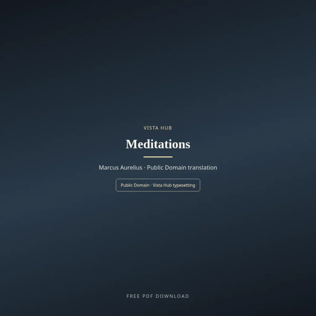 Meditations by Marcus Aurelius PDF Download