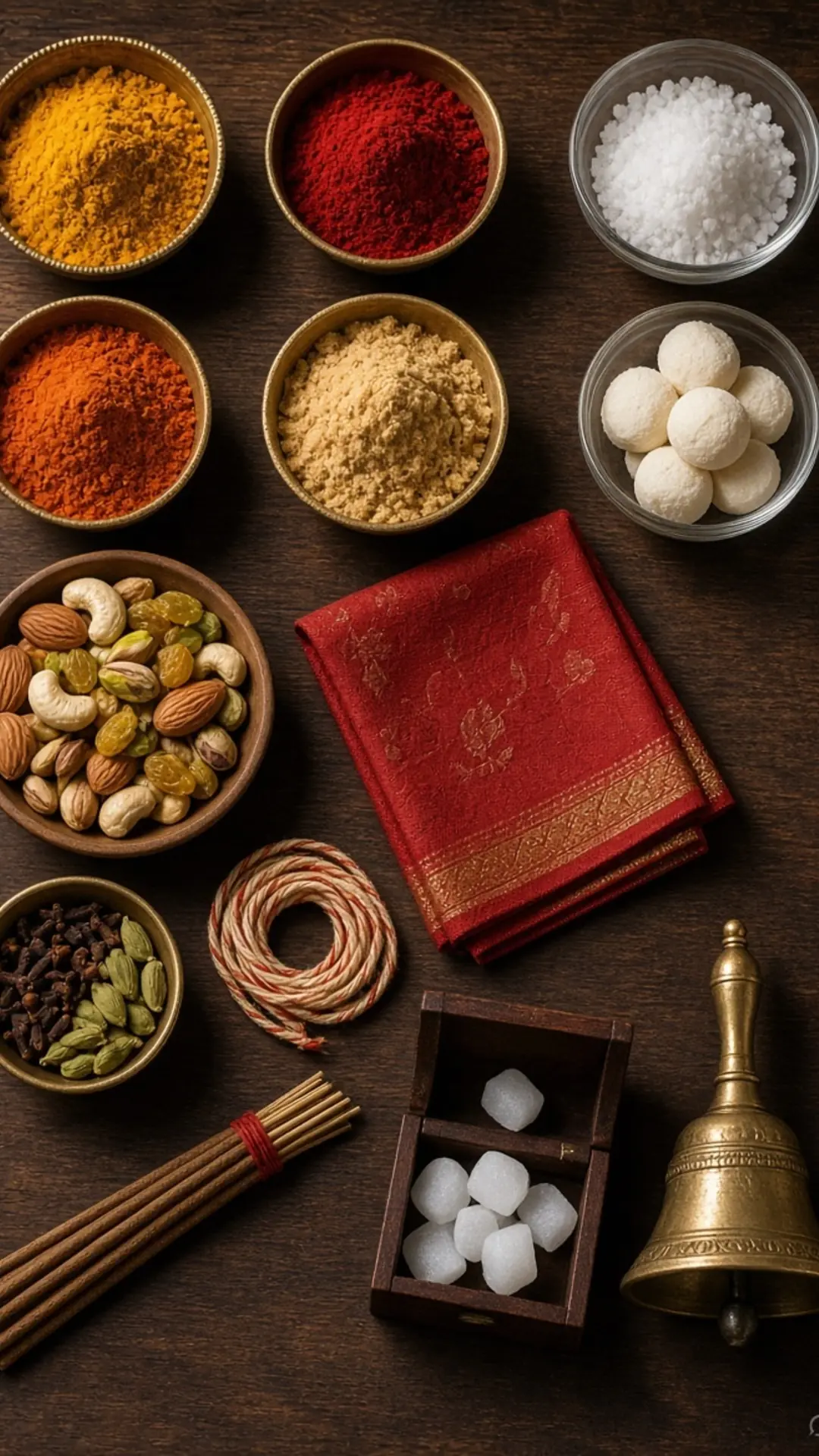 थाली की सामग्री एक नजर में — लिस्ट से टिक करके रखें