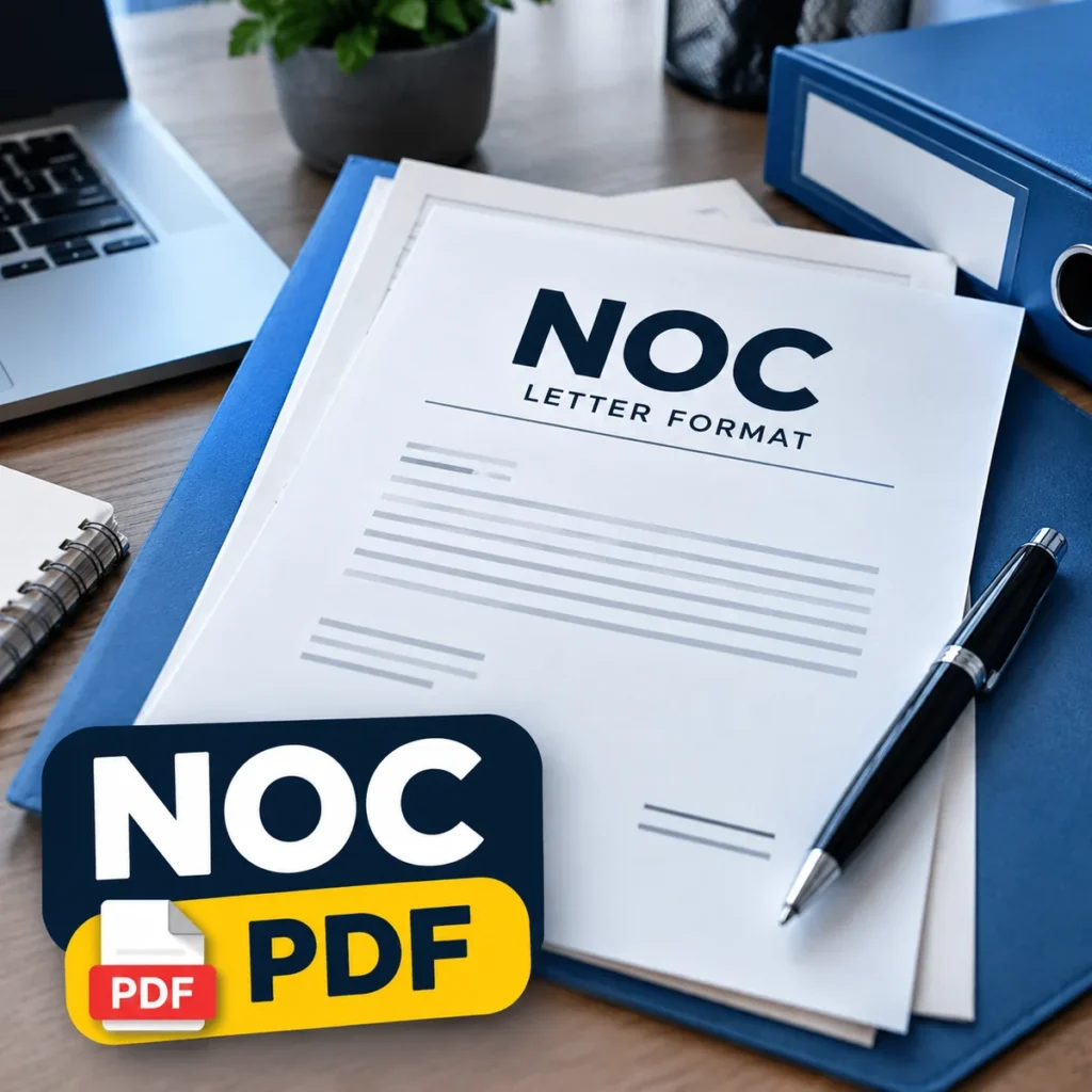 NOC Letter Format PDF Free Download Hindi English
