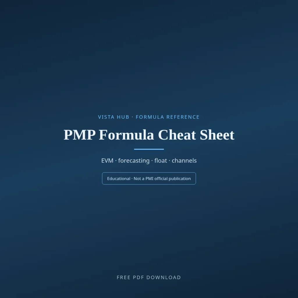 PMP Formula Cheat Sheet PDF Download
