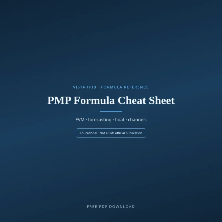 PMP Formula Cheat Sheet PDF Download
