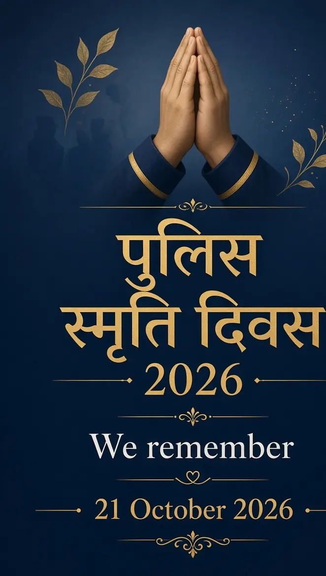 पुलिस स्मृति दिवस 2026 — हम याद रखते हैं