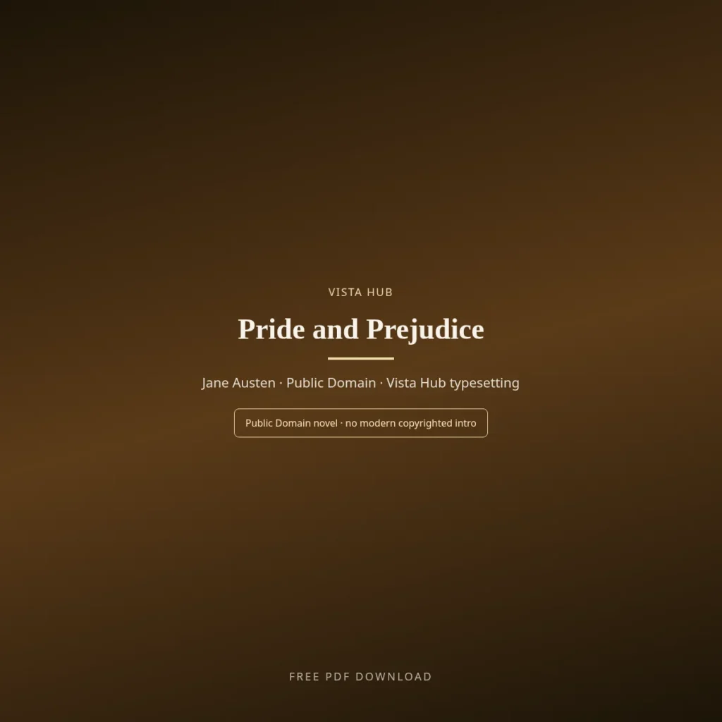 Pride and Prejudice Jane Austen PDF Download