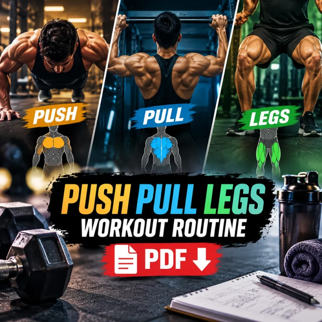 Push Pull Legs Workout Routine PDF Download