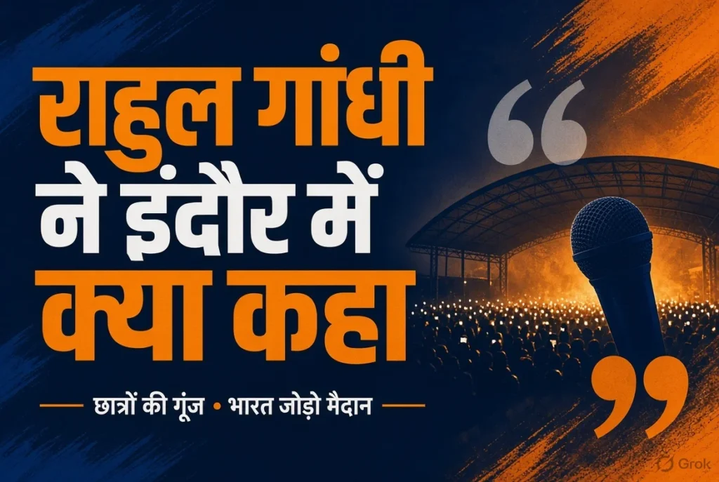राहुल गांधी इंदौर भाषण
