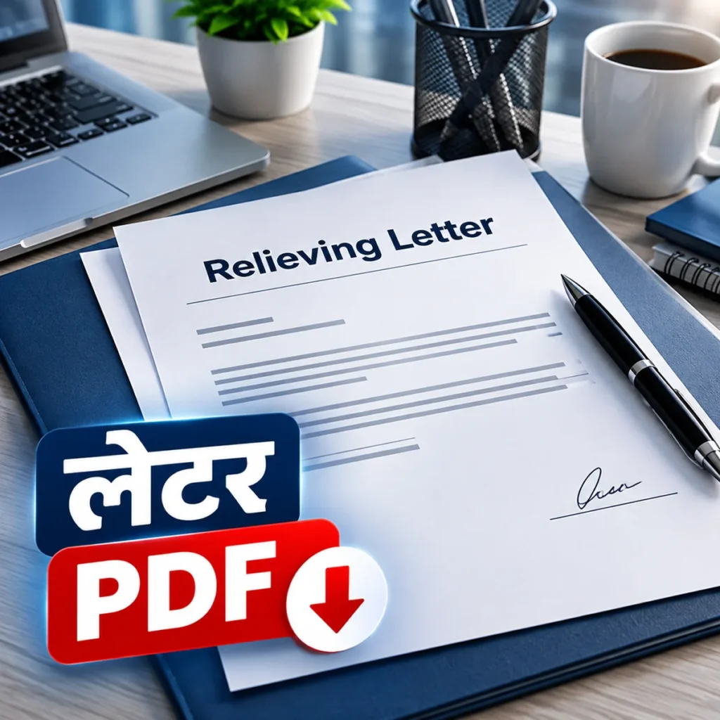 Relieving Letter Format PDF Free Download Hindi English
