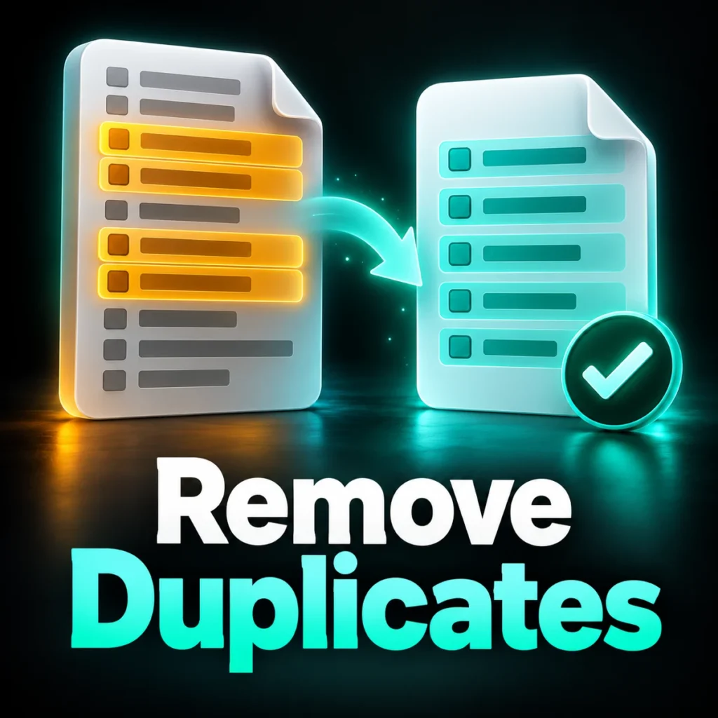 Duplicate Line Remover – टेक्स्ट से दोहराई गई लाइनें हटाएं