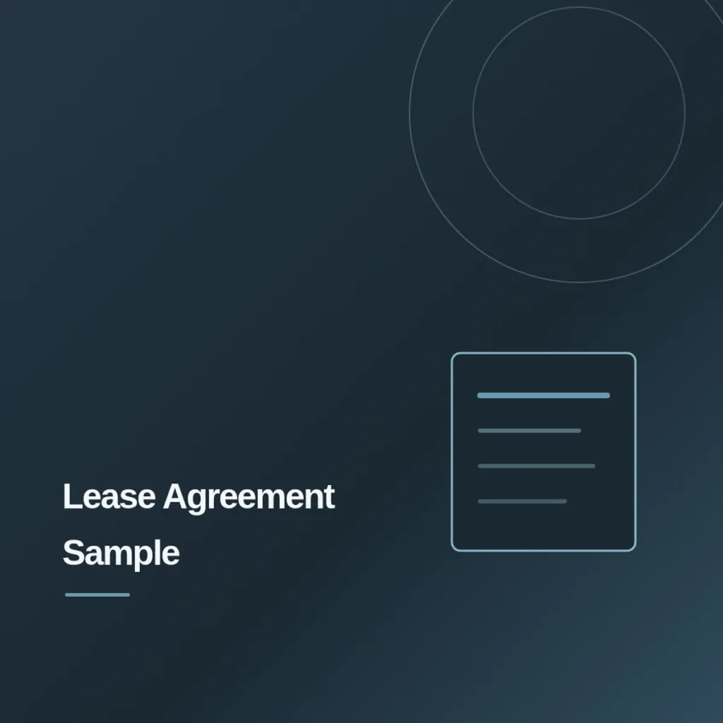 Residential Lease Agreement Template PDF Download