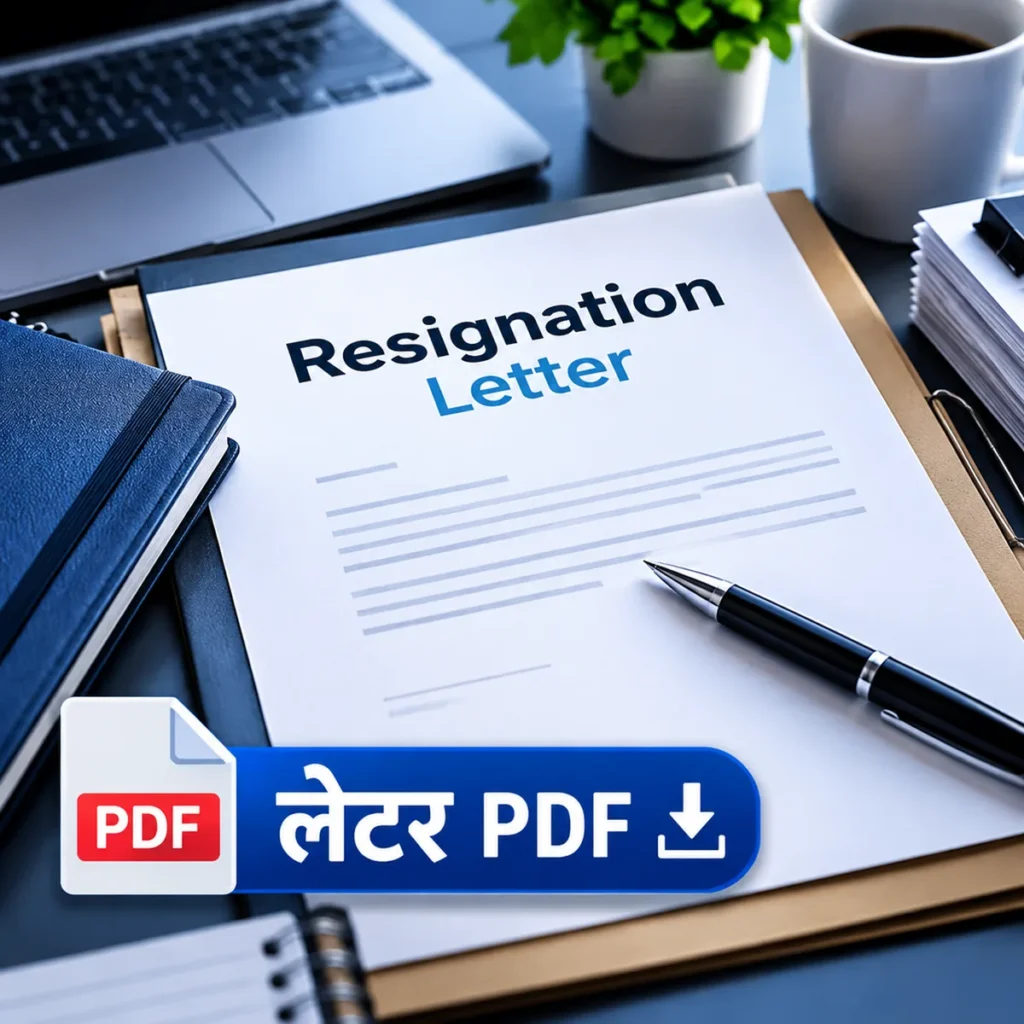 Resignation Letter Format PDF Free Download Hindi English