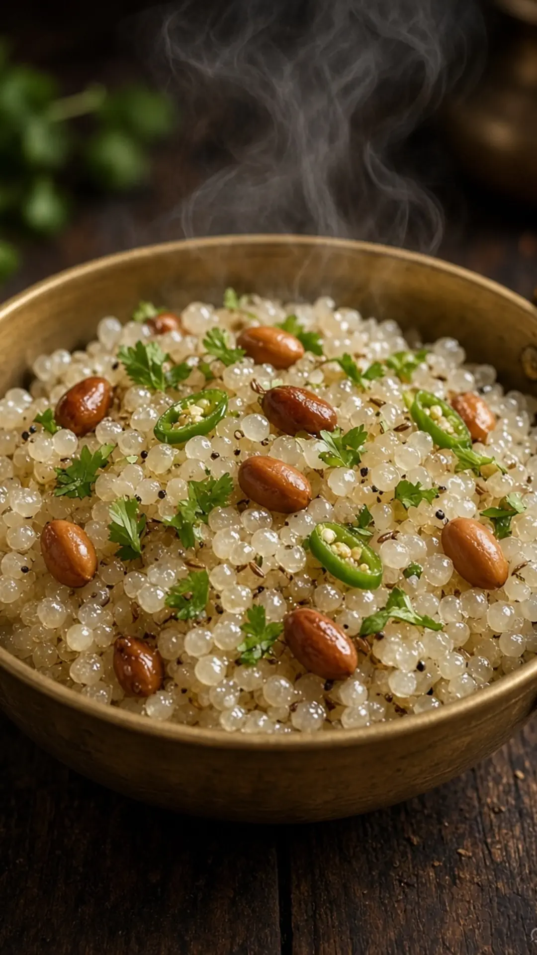 खिली साबूदाना खिचड़ी — दाने अलग-अलग