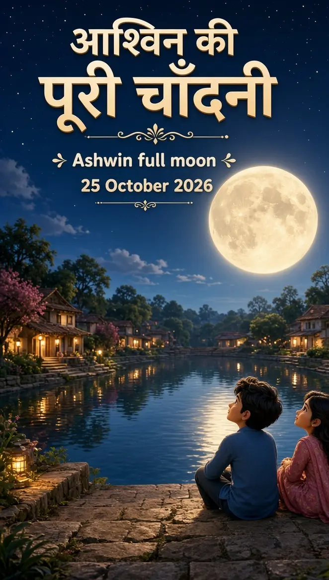 आश्विन की पूरी चाँदनी — शरद पूर्णिमा 2026