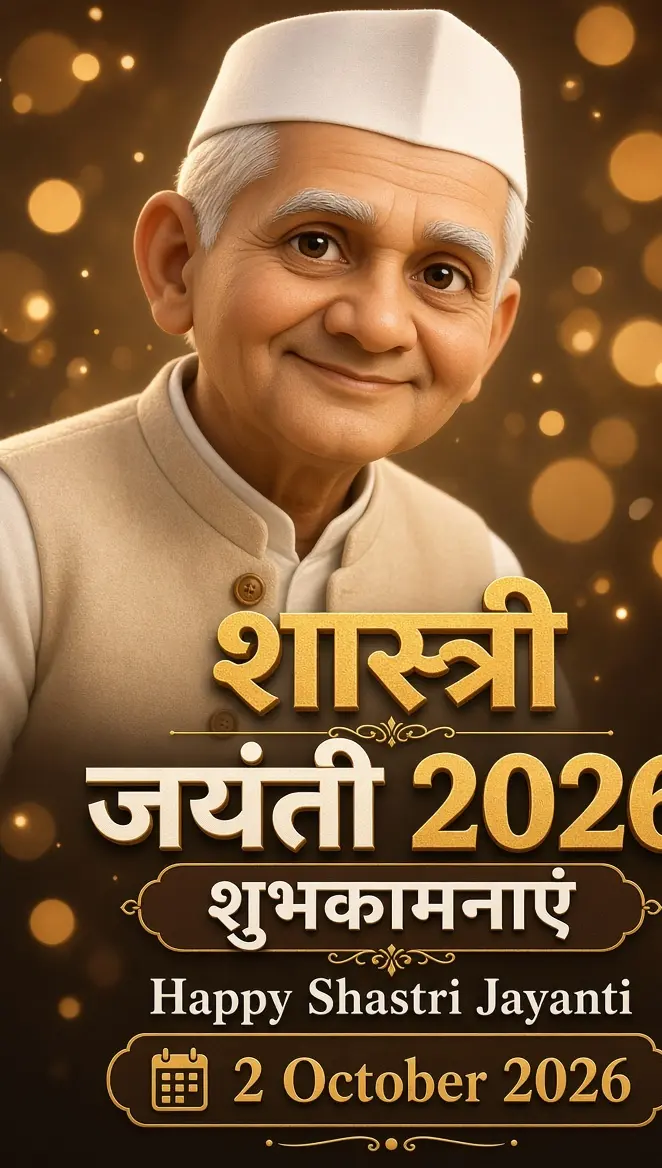 शास्त्री जयंती 2026 की शुभकामनाएं।