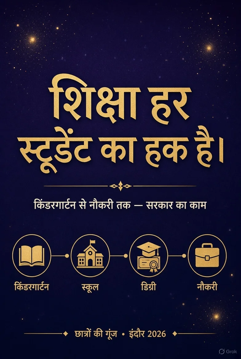 शिक्षा हर स्टूडेंट का हक है — किंडरगार्टन से नौकरी