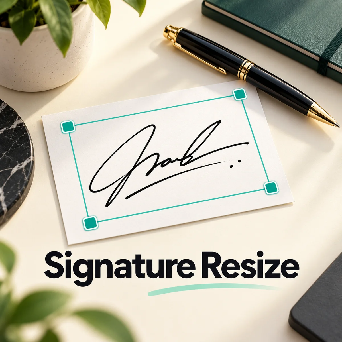 Signature Resize: 140×60 Pixels और 20KB से कम
