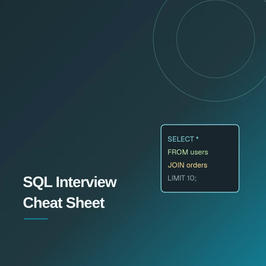 SQL Queries Cheat Sheet for Interview PDF Download