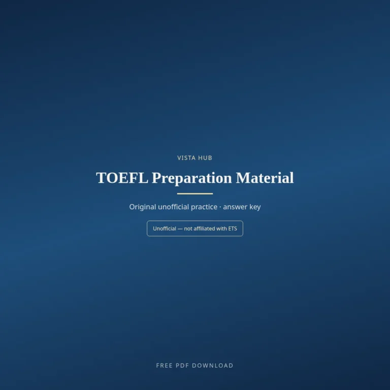 TOEFL Preparation Material PDF Download