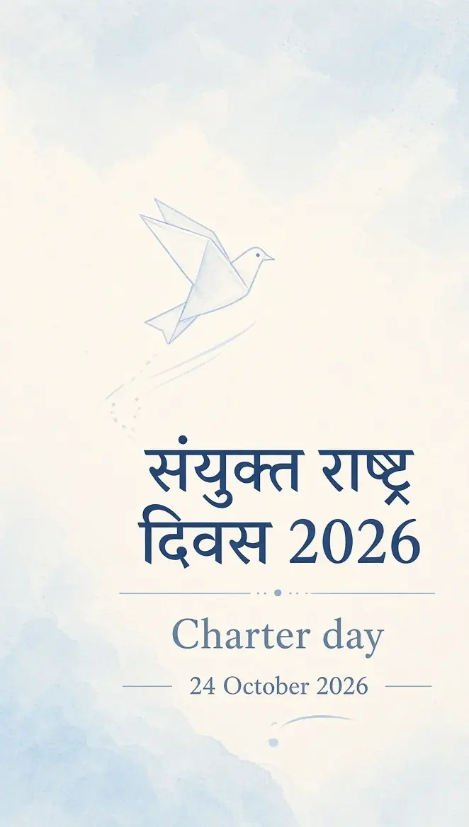 संयुक्त राष्ट्र दिवस 2026 — चार्टर दिवस पोस्टर
