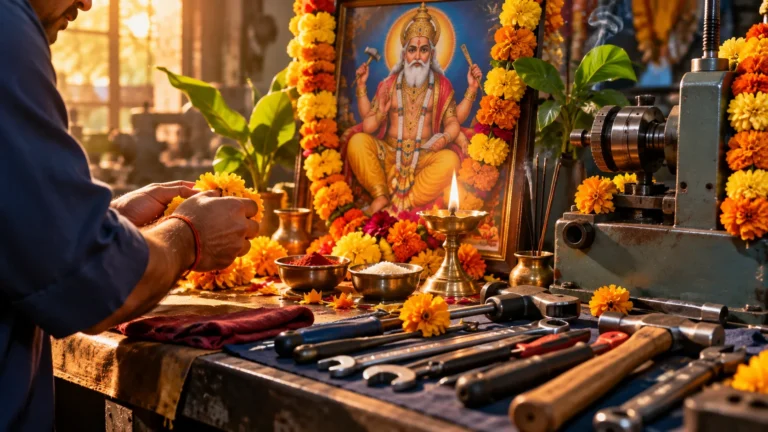 विश्वकर्मा पूजा 2026 वर्कशॉप औजार